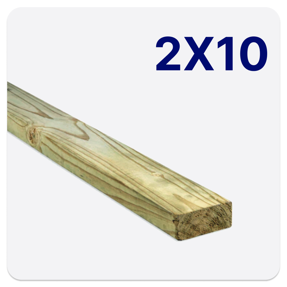 2x10 (Pressure Treated Lumber)