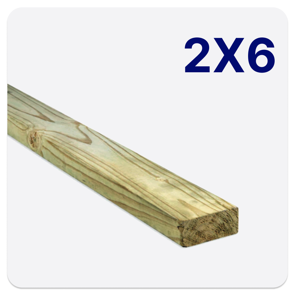2x6 (Pressure Treated Lumber)